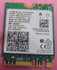 INTEL AX200 NGW (GIG+) M.2 2230 WLAN BT 5.2 WIFI CARD 02HK704, used for sale  Shipping to South Africa