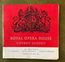 Trittico royal opera for sale  COLCHESTER