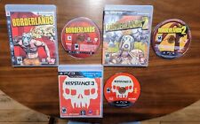 Used, Lot of 3~PS3~BORDERLANDS 1~BORDERLANDS 2~RESISTANCE 3~All CIB/Tested~EX for sale  Shipping to South Africa