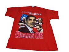 Used,  President Barack Obama MLK Malcom X Mandela 2008 Rap T Shirt Size 2XL  for sale  Shipping to South Africa