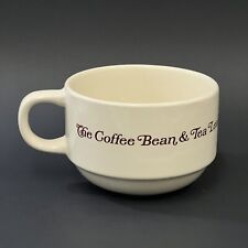 The Coffee Bean & Tea Leaf Logo 2014 Large Cream Color Soup Cappuccino Mug 3.25" for sale  Shipping to South Africa