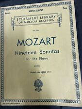 Mozart nineteen sonatas for sale  Healdsburg