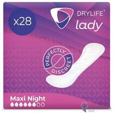 Almofadas femininas para incontinência Drylife Lady Maxi Night Discreet premium pacote com 28, usado comprar usado  Enviando para Brazil