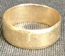 375 Wide Gold Wedding Band Size U Hallmarked 1984 for sale  Shipping to South Africa