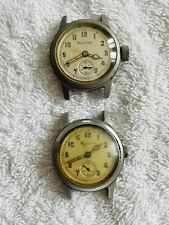 2 orologi militari vintage da uomo Bulova US 1917-H parti non funzionanti! usato  Spedire a Italy