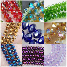 Wholesale 1000pcs 3x4mm 27 Colors Crystal Faceted Rondelle Gemstone Loose Beads, used for sale  Shipping to South Africa