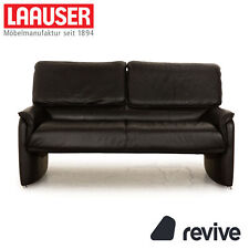 Laauser Camaro Leder Zweisitzer Schwarz Sofa Couch manuelle Funktion na sprzedaż  Wysyłka do Poland