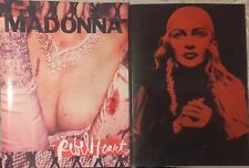 2x LOTE DE LIVROS DE LEMBRANÇAS DO PROGRAMA Madonna - turnê coração rebelde +madame x tour bom estado+ a muito bom estado - comprar usado  Enviando para Brazil