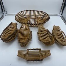 Bamboo basket stackable for sale  Pikeville