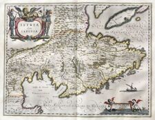 Usado, Mapa de cartão Pula Trieste Rijeka Coratia Croácia Mappa Blaeu placa de cobre 1640 comprar usado  Enviando para Brazil