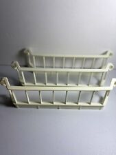 3 Little Tikes Blue Roof Dollhouse Replacement Deck Balcony Railing White READ for sale  Shipping to South Africa