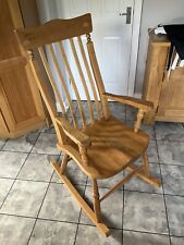 Hardwood rocking chair for sale  NORTHWICH