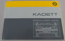 Instruções de operação/manual Opel Kadett E incluindo suporte Gsi 04/1986 comprar usado  Enviando para Brazil