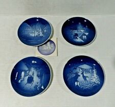 4 Jule After Christmas Porcelain Bing & Grondahl Plates 1976,1977,1979,1980 &box til salg  Sendes til Denmark