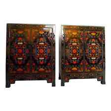 Early 20th Century Chinoiserie Hand Painted Cabinets - a Pair for sale  Shipping to South Africa
