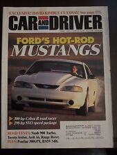 Car & Driver Magazine Ford Hot Rod Mustangs Abril 1995 (UU) AU AS BB Z8, usado comprar usado  Enviando para Brazil