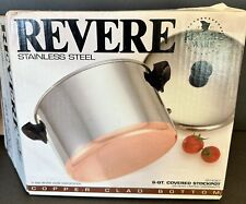 Vintage Revere Ware 6 Qt Stock Pot 1992 Aço Inoxidável NOVO Caixa Aberta Feito nos EUA comprar usado  Enviando para Brazil