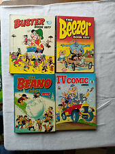 4 Annuals BEANO 1979 BUSTER, BEEZER 1977 & TV COMIC 1974 - Postage Now Available for sale  UK