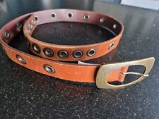 vintage brown leather belt for sale  CRAVEN ARMS