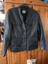Genuine Leather Black Jacket Size 16 for sale  Shipping to South Africa