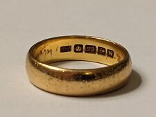 Used, Heavy antique 22ct gold wedding band ring. 6.9 grams. Size O. for sale  BARNET