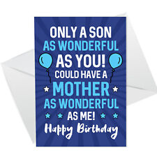 Birthday card son for sale  PETERBOROUGH