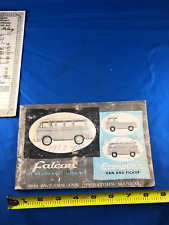 Autobús Falcon, Club Wagon and Station, 1963, manual del propietario y del operador segunda mano  Embacar hacia Argentina