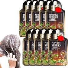 Extrato vegetal creme para tintura de cabelo sem danos, tintura de cabelo de frutas Paopaocai comprar usado  Enviando para Brazil