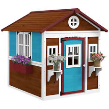 Outsunny wooden playhouse for sale  GREENFORD