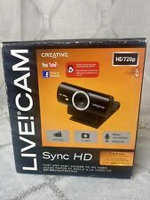 Creative VF0770 Live! Webcam Cam Sync acesso HD 720p USB caixa aberta rápida e fácil comprar usado  Enviando para Brazil