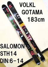 Volkl Gotama 183 cm gemelo 133-105-124 Salomon Sth14 freeride fat esquí segunda mano  Embacar hacia Argentina