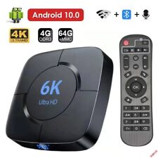 Reproductor multimedia inteligente Android TV Box 4K HD 2.4 y 5G Bluetooth asistente de voz reproducción segunda mano  Embacar hacia Mexico