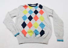Suéter masculino WE A Positive Premium Product cinza 100% algodão Argyle Crew P comprar usado  Enviando para Brazil
