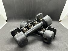 Vintage dumbbells with springs 2 pcs. 1.5 kg (3.3 lbs) RARE made in the USSR for sale  Shipping to South Africa