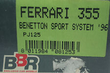 Ferrari 355 TB Challenge 1996/ Benetton Sport System / BBR / PJ125 comprar usado  Enviando para Brazil