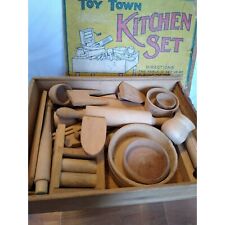 Antiguo juego de cocina en miniatura Parker Brother Toy Town juego de cocina 1919 juguetes para muñecas segunda mano  Embacar hacia Argentina