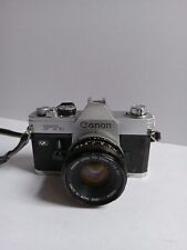 Cámara fotográfica Canon FTb QL plateada SLR con lente Canon FD 50 mm f/1,8 Japón sin probar segunda mano  Embacar hacia Argentina