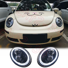 Ajuste para VW Beetle 2006-2012 LED DHL faróis esquerdo e direito projetor de lente de feixe, usado comprar usado  Enviando para Brazil