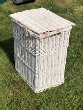 white wicker storage baskets lids for sale  STANFORD-LE-HOPE