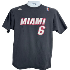 Camiseta Miami Heat Número 6 Lebron James The Go-To Adidas NBA Color Negro segunda mano  Embacar hacia Argentina
