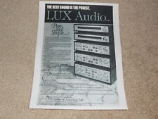 Luxman Ad, 1 Pg ,l-580 ,480, 450 Amplis, T-450, 400 Tuners, Article, Info 1978 d'occasion  Expédié en France