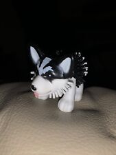 Black White Gray Husky Puppy Dog Small Mini Stress Hand Massage Toy Cute 3” for sale  Shipping to Canada