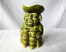 Vintage Toby Jug  - Britannia Pottery Green Glaze c1930's - 11cm for sale  Shipping to South Africa