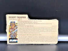1985 Hasbro GI Joe Dusty Desert Trooper cartão de arquivo, usado comprar usado  Enviando para Brazil
