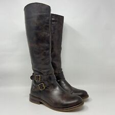 Botas Altas de Montar con Cremallera Completa Bisagra Marrón Oscuro Cuero Devin, Talla 6,5M segunda mano  Embacar hacia Argentina