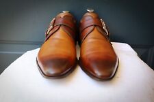Magnanni 10-M US Multi-colored Brown Mens Monk Strap Dress Shoes for sale  Shipping to South Africa
