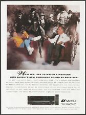 SANSUI RZ-9500AV Surround Sound Receiver - 1991 Vintage Print Ad for sale  Shipping to South Africa