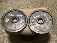 Nautilus 25lbs olympic for sale  Boynton Beach