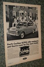 ★★1966 Ford Cortina GT anuncio original impresión arte anuncio 66 segunda mano  Embacar hacia Argentina
