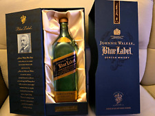 Johnnie Walker Blue Label Whisky Escocés 750 ml botella vacía y diseño DOS cajas segunda mano  Embacar hacia Argentina